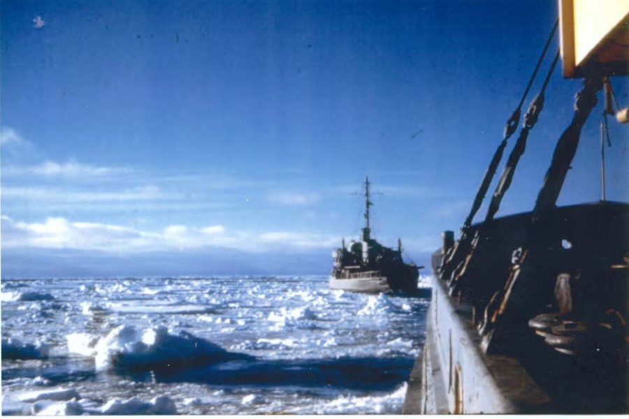 Georges De Giorgio American Antarctic Expedition Ship In Ice