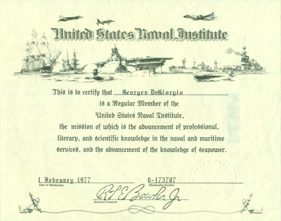 Georges De Giorgio Naval Institute